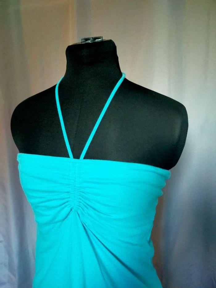 Haut turquoise à nouer – Tex Woman – Taille M - photo numéro 2