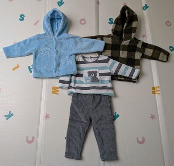 Lot manteau et tenue chaude 9 mois