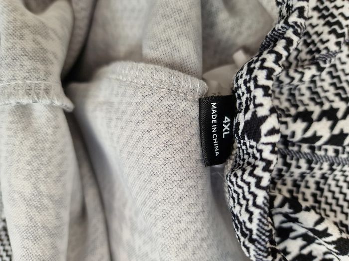 Pantalon Leggings Pied De Poule Noir Et Blanc - photo numéro 6