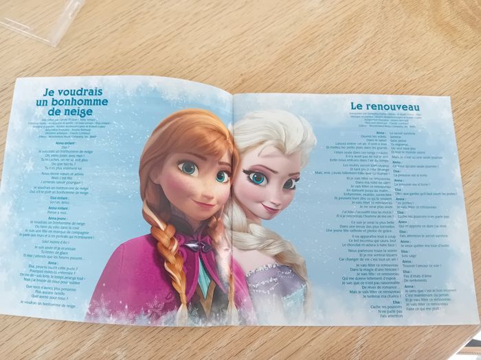 La Reine des Neiges - Les chansons - Très bon état - photo numéro 4