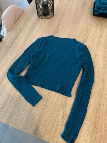 Pull bleu canard