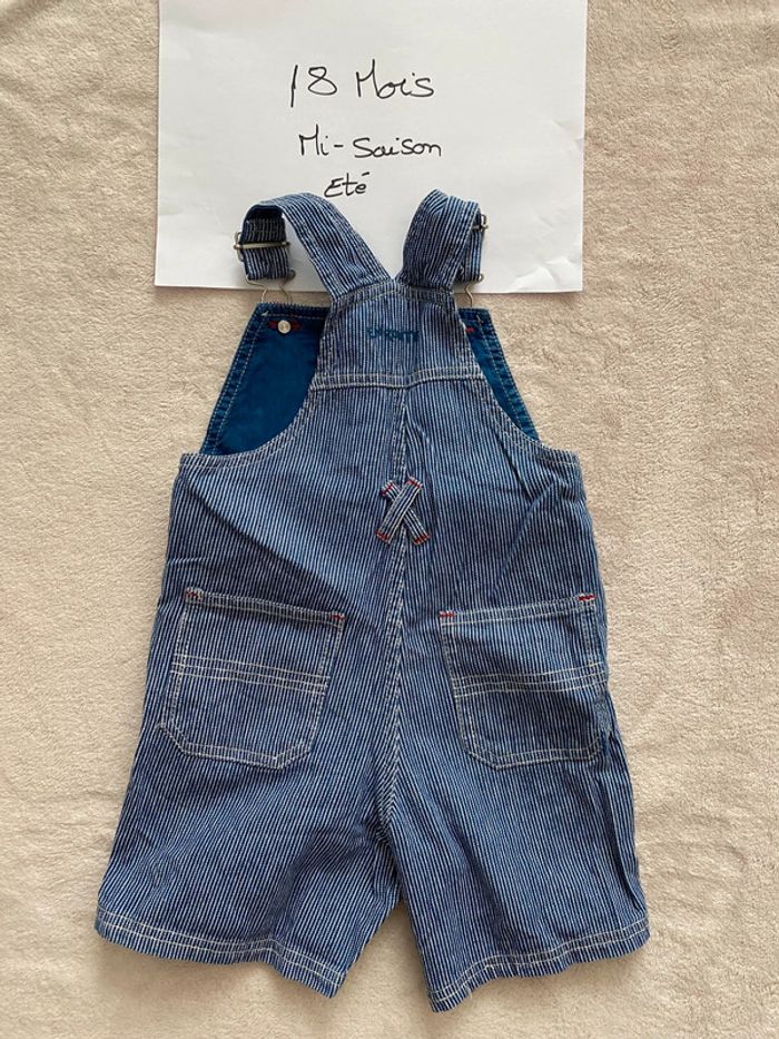 Lot 2 salopettes short / courtes - Dpam & TAO- 18 mois - TBE - photo numéro 4