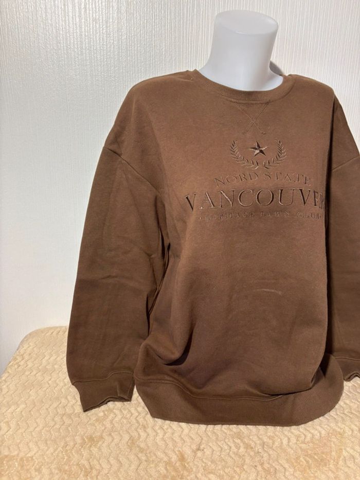 Sweat marron Vancouver Kiabi - Taille L - photo numéro 2