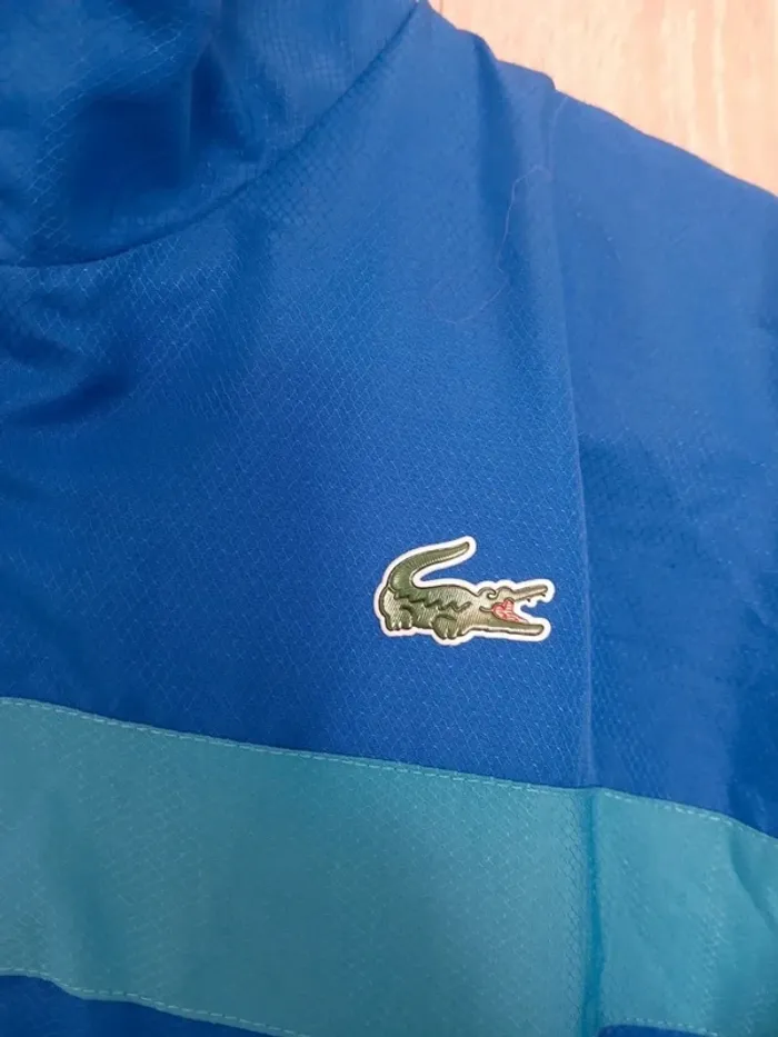 Veste lacoste bleu et blanche sport S - photo numéro 2