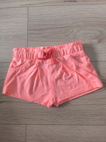 Short orange fluo Obaïbi - Taille 12 mois - 74cm