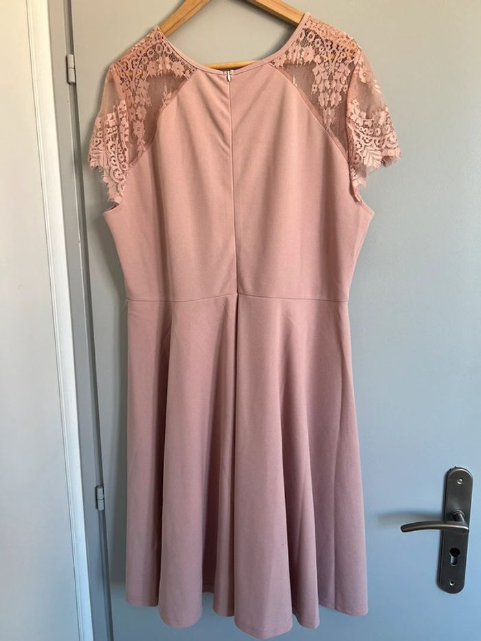 Robe mariage/baptême/communion rose poudrée neuve 2XL - photo numéro 2