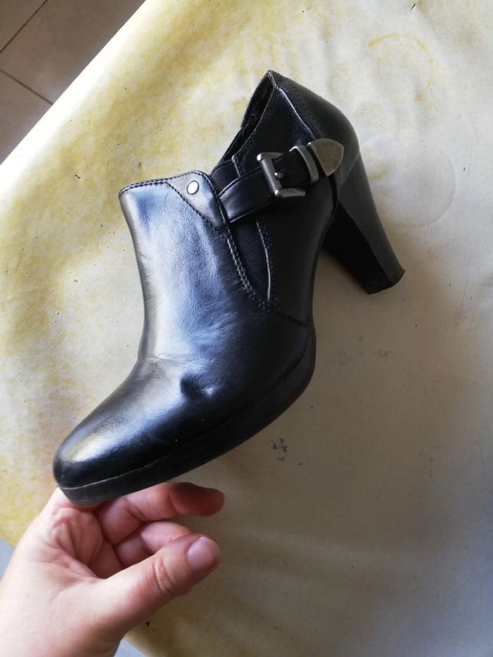 Bottines low-boots a talons noires t. 37. - photo numéro 5