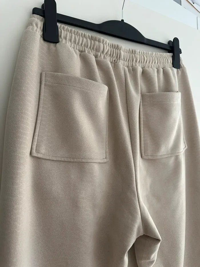 Pantalon joggers beige casual homme Fashion Nova taille L - photo numéro 6