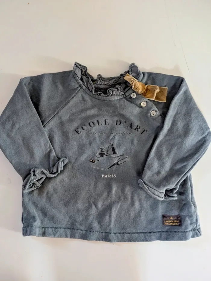 Pull sweat fille coton Lanidor kid 2 ans