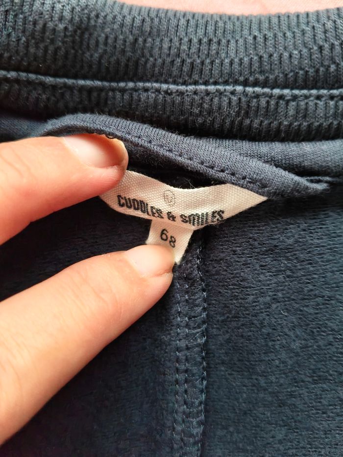 Veste garçon JBC bleu foncé boutons 68 cm - photo numéro 5