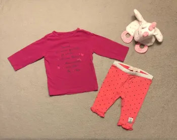 T-shirt manches longues et legging fille