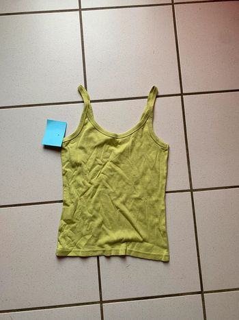 débardeur vert anis  34/36