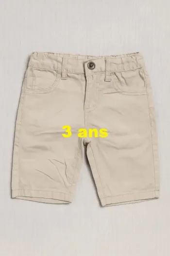 Bermuda / Short beige In Extenso Taille 3 ans