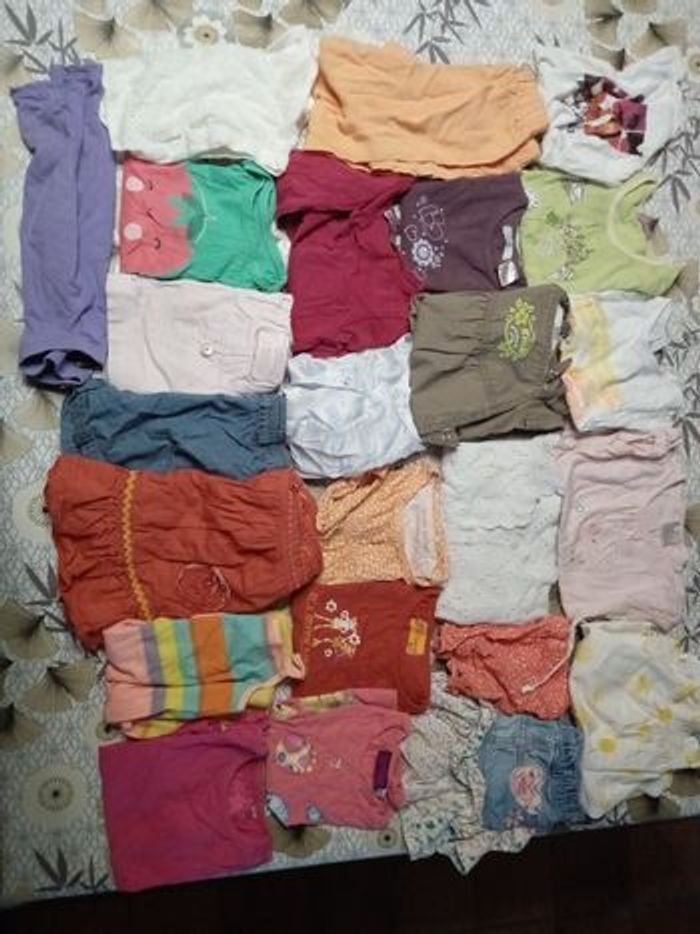 Lot 24 vêtements Fille - 2 ans - Différentes marques