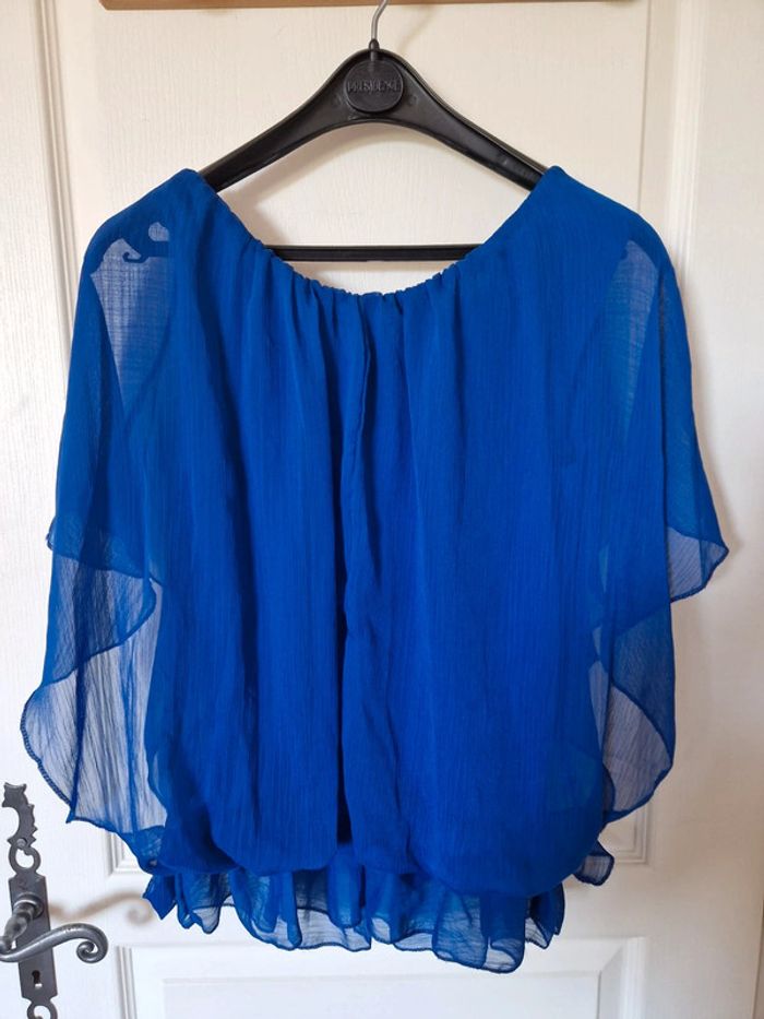 Tee-shirt bleu - photo numéro 2