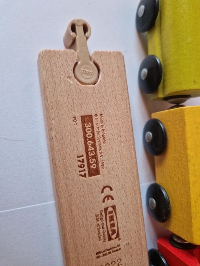 Circuit train en bois 20 pièces - photo numéro 6