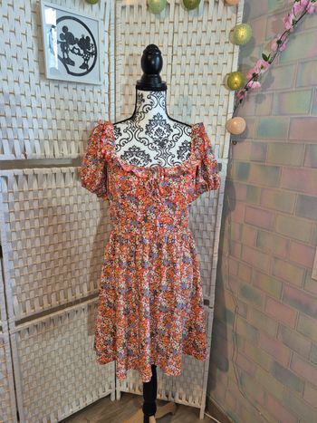 🌸Jolie robe d'été fleurie Springfield dos nu & volants femme TXL / 42