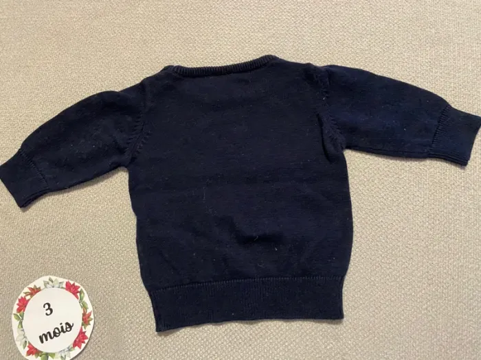 Petit gilet tricot 3 mois - photo numéro 4