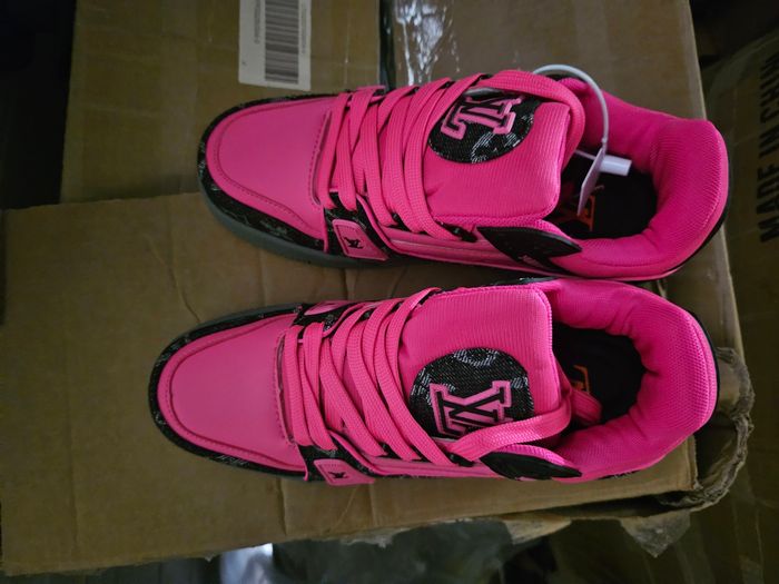 Basket chaussure bleu taille 41 noir rose - photo numéro 2
