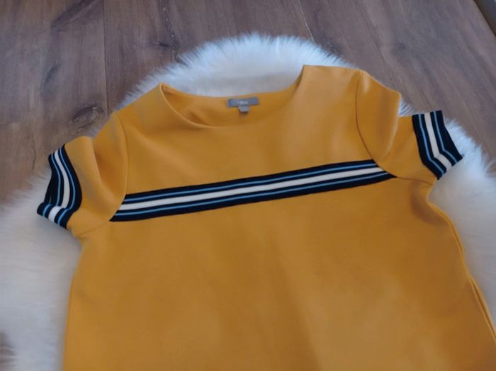 JBC robe jaune moutarde chic 140 cm soit 10 ans - photo numéro 2