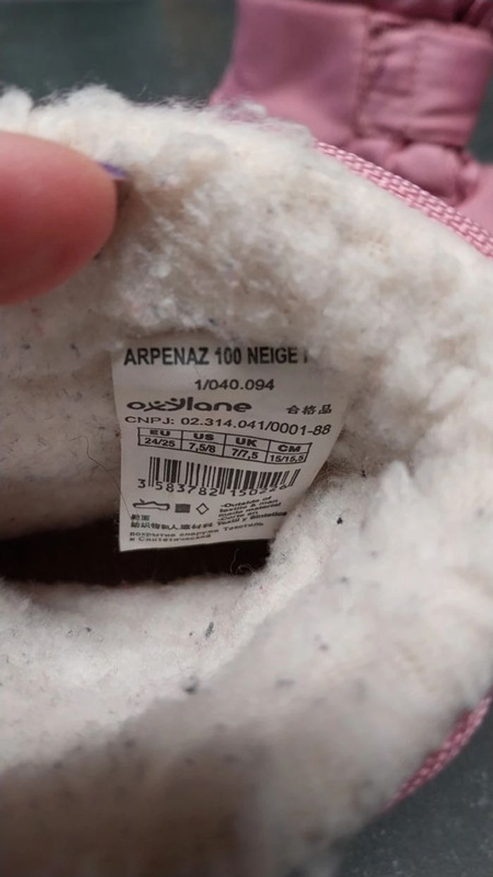 Boots pour la neige 24/ 25 quechua - photo numéro 4