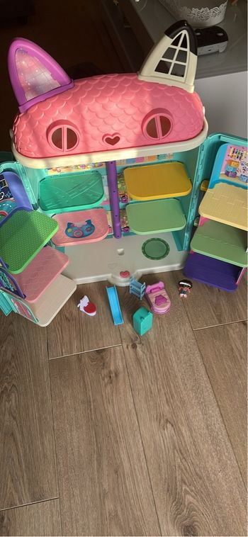 Maison gabby chat avec pièces et 6 accessoire 