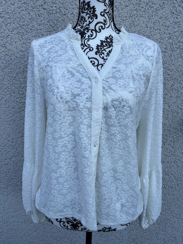 Blouse blanche cache cache