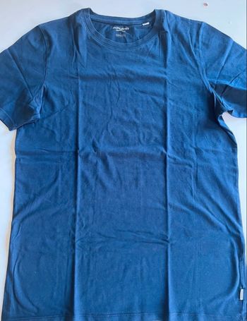 T-shirt bleu manches courtes homme L-basique