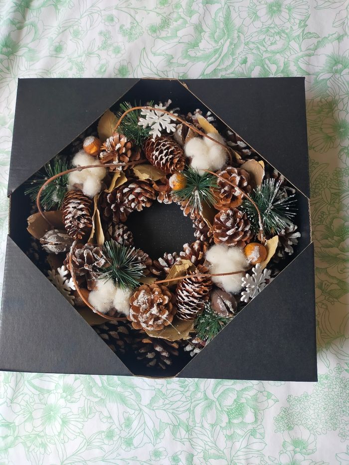 Couronne de Noël neuve 32cm