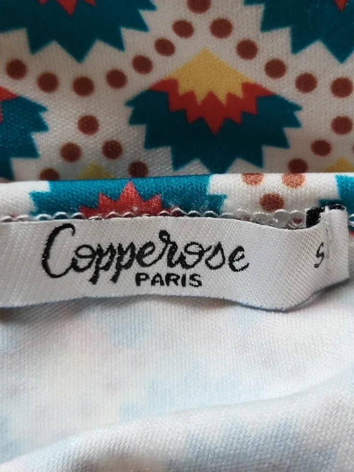 Magnifique robe fourreau imprimé rétro Copperose - Made in Italy - photo numéro 15