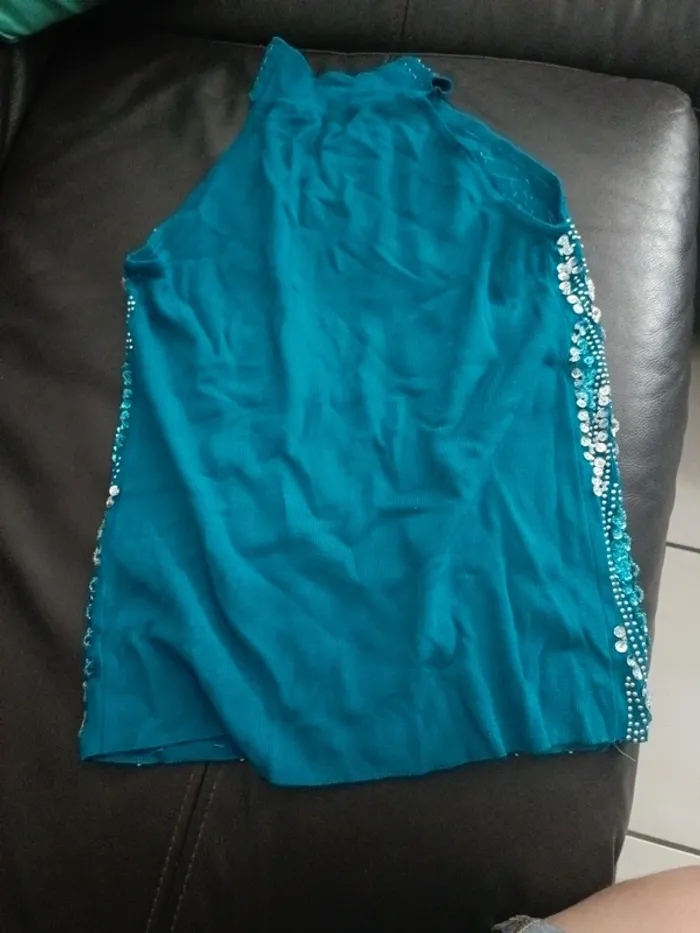 Haut sequins m perles - photo numéro 3