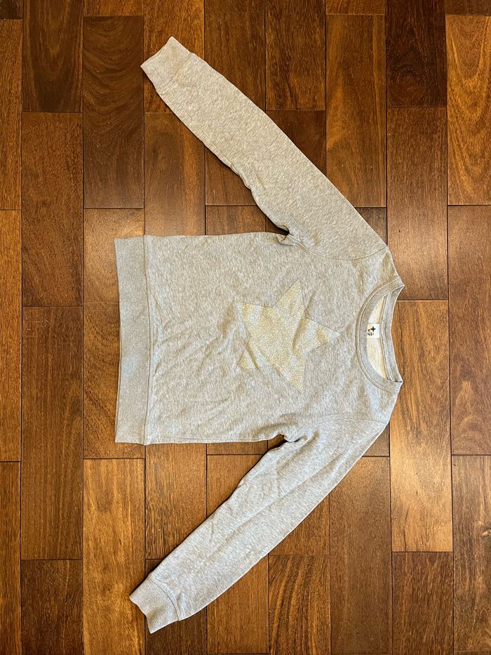 pull gris etoile pailleté c&a 11 12 ans - photo numéro 2