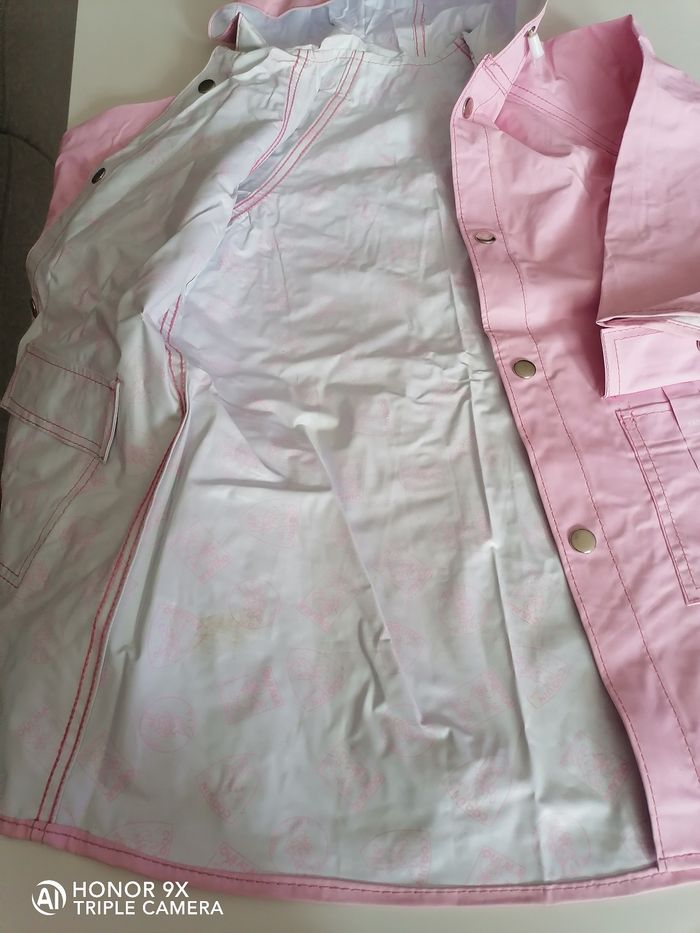Imperméable enfant rose vynil - photo numéro 4