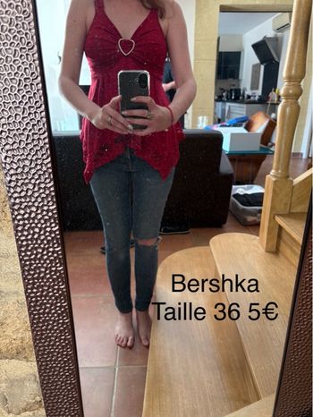 Jean troué bershka