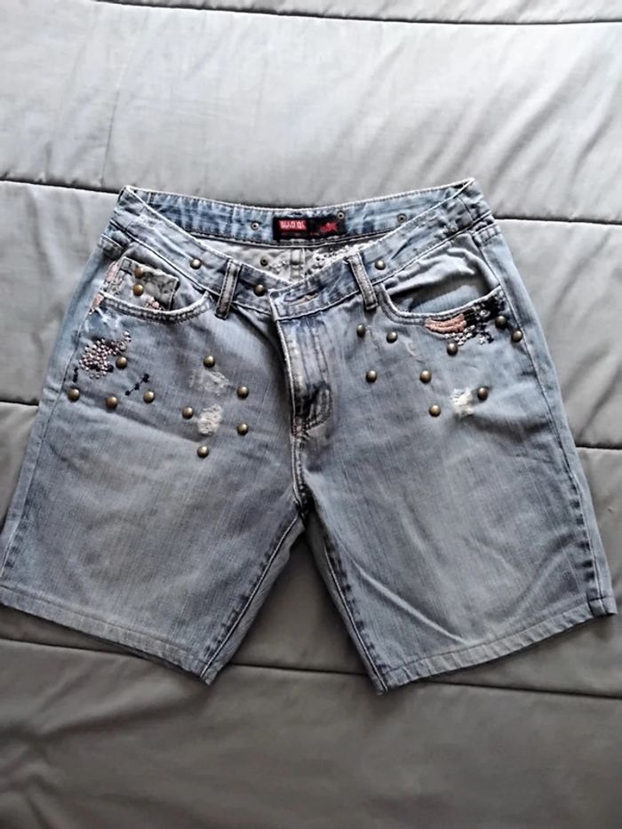 Bermuda Jean clair femme 40