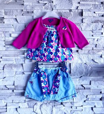 SERGENT MAJOR - ENSEMBLE 4P BÉBÉ FILLE TEINTES LUMINEUSES & AUTRES FANTAISIES 9M