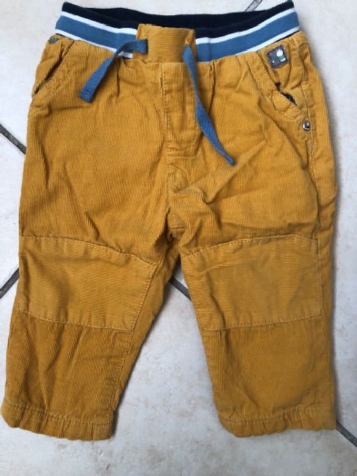Pantalon velours jaune