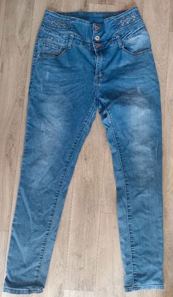 Jean taille haute femme