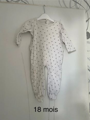 Pyjama blanc 18 mois