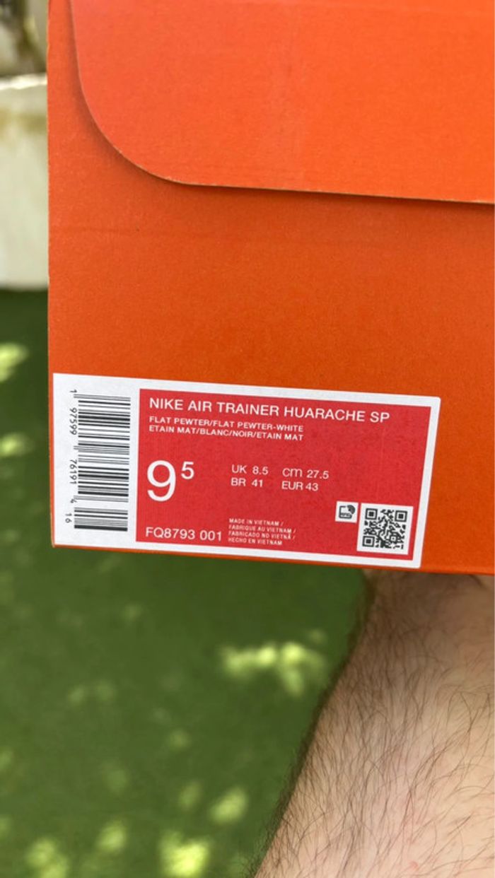 Nike air huarache x corteiz chaussure montante gris marron - photo numéro 10