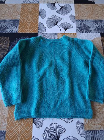 Pull fille vert 6 ans