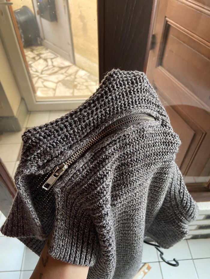 Pull gris en maille H&M - photo numéro 6
