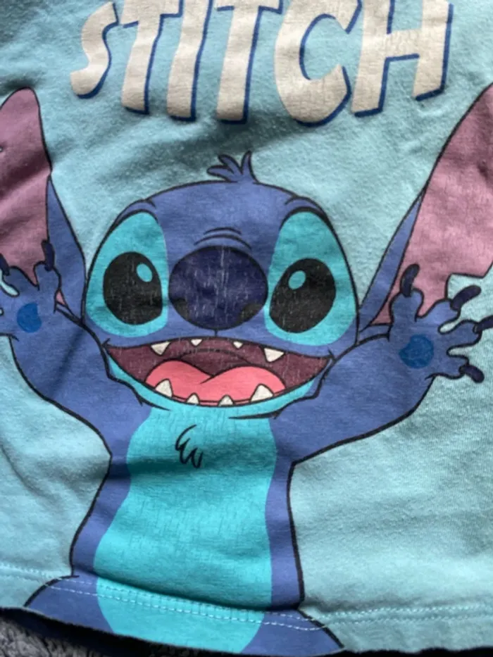 Pyjama stitch 36 mois deux pièces short maillot - photo numéro 3