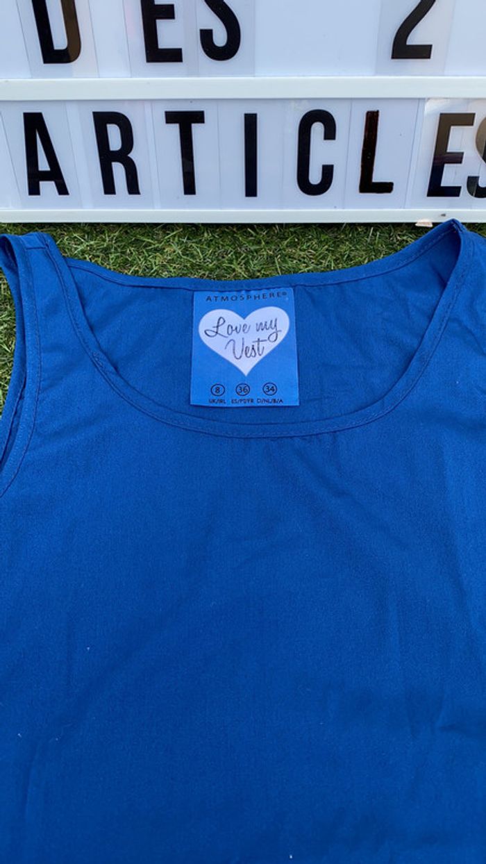 Top bleu taille 36 - photo numéro 2