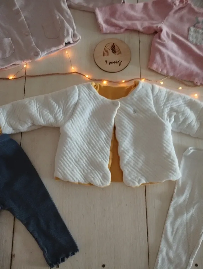 Lot de 5 vêtements bébé fille hiver 9 mois – Obaïbi 🌸👶 - photo numéro 4