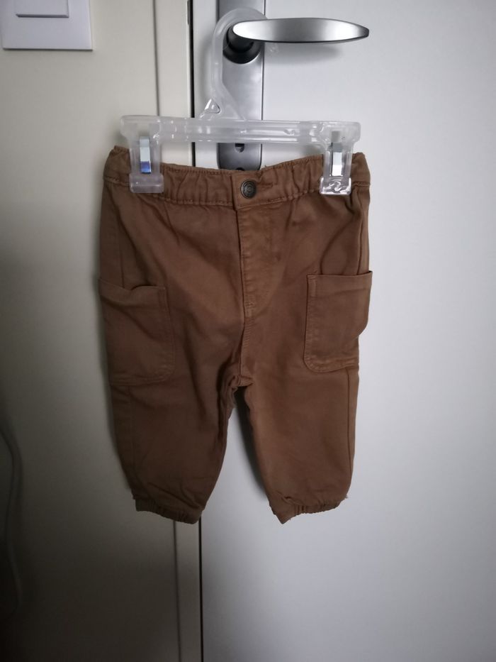 Patalon camel (Marron) 12 mois (74 cm) Tape à l'Oeil