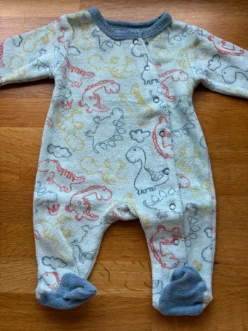 Pyjama velours Kimbaloo naissance garçon