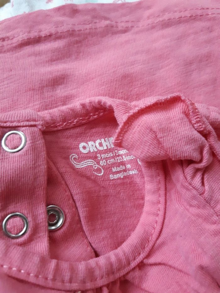 Tenue haut rose et pantalon Orchestra 3 mois - photo numéro 3