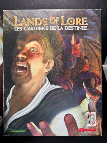 Jeux pc vintage CD Big box carton lands of lore les gardiens de la destinée, complet