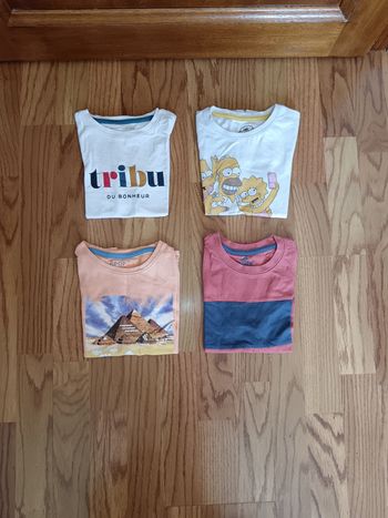 Lot tee shirt 4 ans